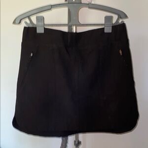 Stylish Black Mini Skort